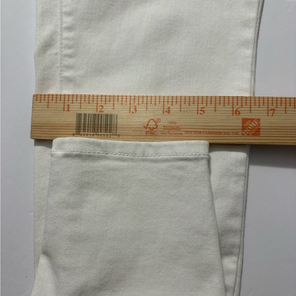 Bundle/2 Talbots Ankle Cropped Jeans White Skinny and Butter Yellow Slim. NWT 4P - Picture 6 of 16